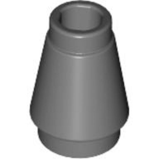 Cone 1 x 1 with Top Groove