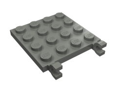 Plate, Modified 4 x 4 with Clips (Horizontal Grip)
