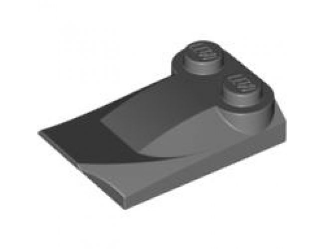 Slope, Curved 3 x 2 x 2/3 with Two Studs, Wing End