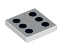 Tile 2 x 2 with 6 Black Dots Pattern