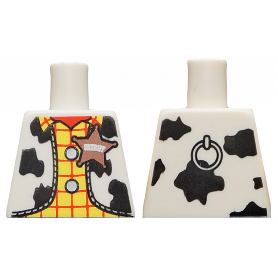 Torso Western Outfit Male with Sheriff Star Pattern (Woody)
