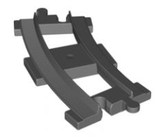 Duplo, Train Track Curved (short)