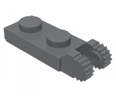 Hinge Plate 1 x 2 Locking with 2 Fingers on End (Undetermined Type)