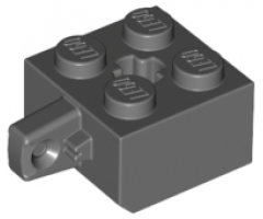 Hinge Brick 2 x 2 Locking with 1 Finger Vertical and Axle Hole (+ Shape)