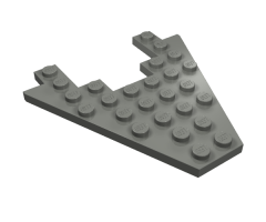 Wedge, Plate 8 x 8 with 3 x 4 Cutout