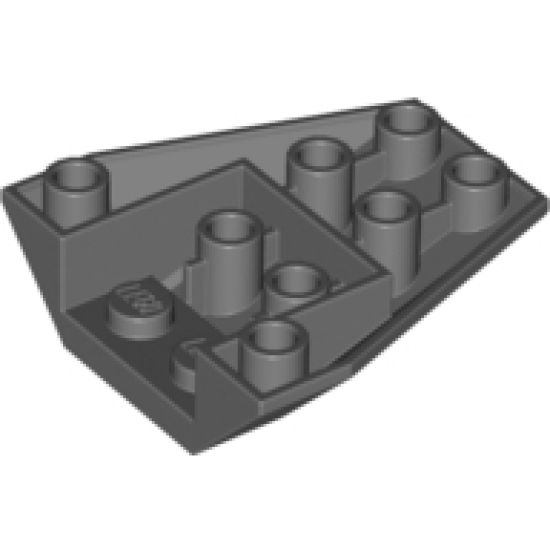 Wedge 4 x 4 Triple Inverted with Connections between 2 Studs