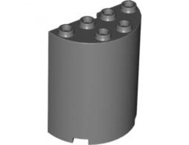 Cylinder Half 2 x 4 x 4