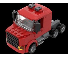 Red semi truck