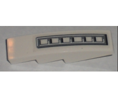 Slope, Curved 4 x 1 with Grille Pattern (Sticker) - Set 5971