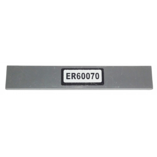 Tile 1 x 6 with 'ER60070' License Plate Pattern (Sticker) - Set 60070
