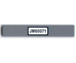 Tile 1 x 6 with 'JM60071' License Plate Pattern (Sticker) - Set 60071