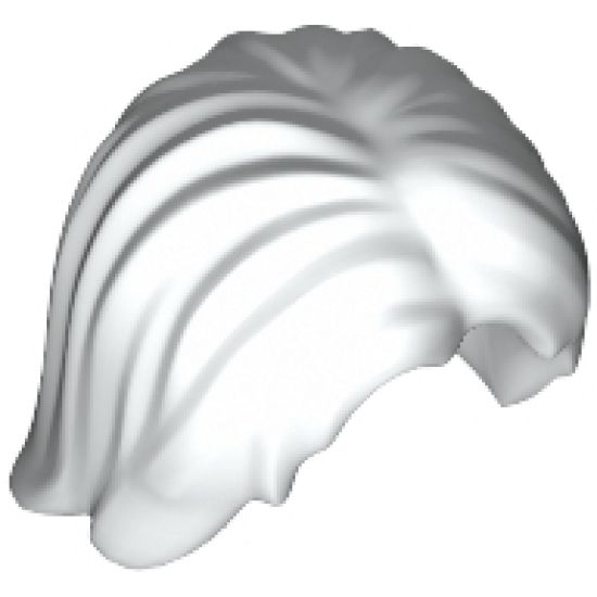 Minifigure, Hair Mid-Length Tousled with Center Part