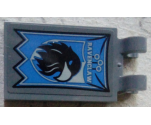 Tile, Modified 2 x 3 with 2 Clips with 'RAVENCLAW' and Bird Banner Pattern (Sticker) - Set 75956