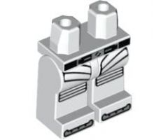Hips and Legs with Black and Silver Belt and Silver Panels Pattern