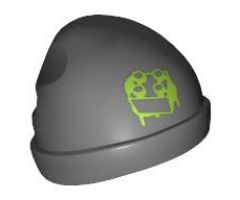 Minifigure, Headgear Cap, Ski Beanie with Brick Graffiti Pattern