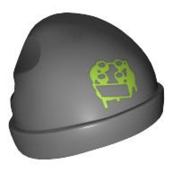 Minifigure, Headgear Cap, Ski Beanie with Brick Graffiti Pattern
