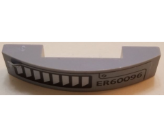 Slope, Curved 4 x 1 Double with 'ER60096' and Air Vents Pattern Model Right Side (Sticker) - Set 60096