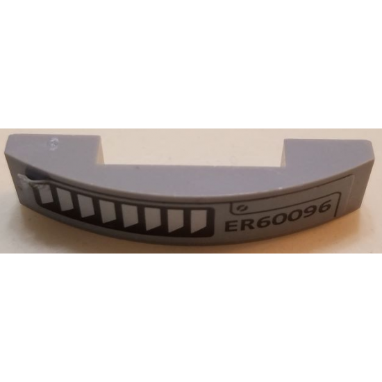 Slope, Curved 4 x 1 Double with 'ER60096' and Air Vents Pattern Model Right Side (Sticker) - Set 60096