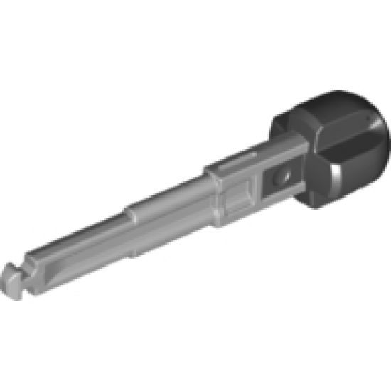 Projectile Launcher Arrow, Solid Shaft with Black Cross Shaped Rubber End