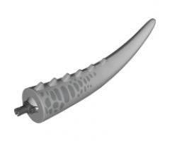 Animal, Body Part Dinosaur Tail Carnotaurus/Indominus rex with Pin, Spikes and Silver Scales Pattern