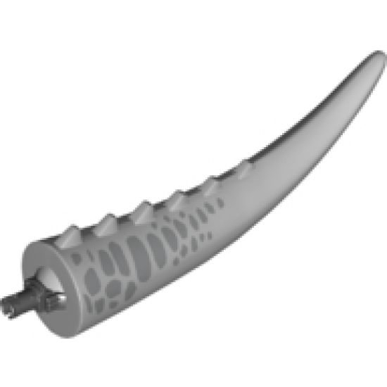 Animal, Body Part Dinosaur Tail Carnotaurus/Indominus rex with Pin, Spikes and Silver Scales Pattern