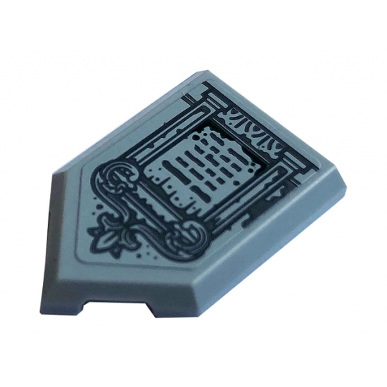 Tile, Modified 2 x 3 Pentagonal with Tombstone Pattern (Sticker) - Set 70420