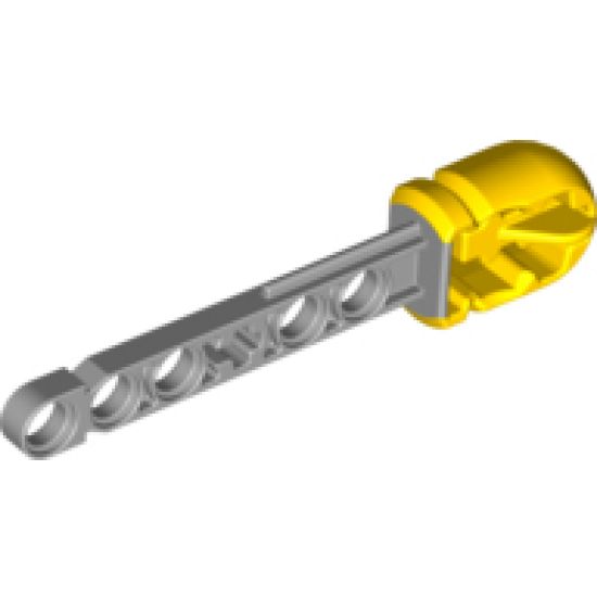Projectile Launcher Arrow, Liftarm Shaft with Hollow Yellow Rubber End