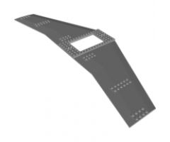 Wing Plate 20 x 56 with 6 x 10 Cutout and 4 Holes