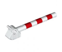 Duplo, Train Crossing Gate Crossbar with Red Stripes Pattern
