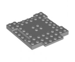 Brick, Modified 8 x 8 x 2/3 with 1 x 4 Indentations and 1 x 4 Plate
