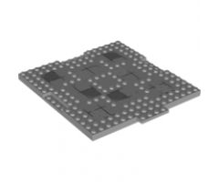 Brick, Modified 16 x 16 x 2/3 with 1 x 4 Indentations and 1 x 4 Plate with Stones Pattern