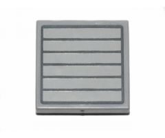 Tile 2 x 2 with Dark Bluish Gray Grille with 7 Bars Pattern (Sticker) - Set 75022