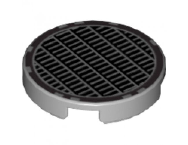 Tile, Round 2 x 2 with Grille Fine Mesh Pattern