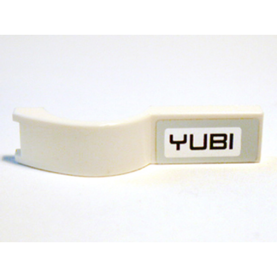 Vehicle, Mudguard 1 x 4 1/2 with 'YUBI' Pattern Model Right (Sticker) - Set 8149