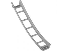Train, Track Roller Coaster Ramp Large Lower Part, 6 Bricks Elevation