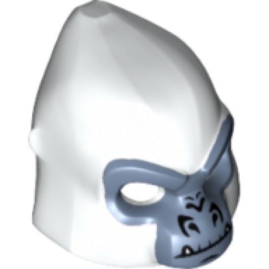 Minifigure, Headgear Mask Gorilla with Sand Blue Face and Fangs Pattern