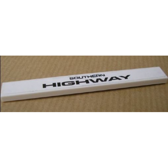 Tile 1 x 8 with 'SOUTHERN HIGHWAY' Pattern (Sticker) - Set 8147