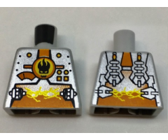 Torso Agents Villain Magma Silver Front Panel Pattern