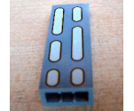 Brick 1 x 2 x 5 with SW Death Star Wall Light Double Column Pattern (Sticker) - Set 10188