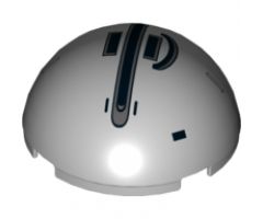 Cylinder Hemisphere 4 x 4 with Black AT-DP Pattern