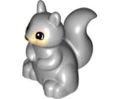 Duplo, Animal Squirrel with Black and White Eyes Pattern