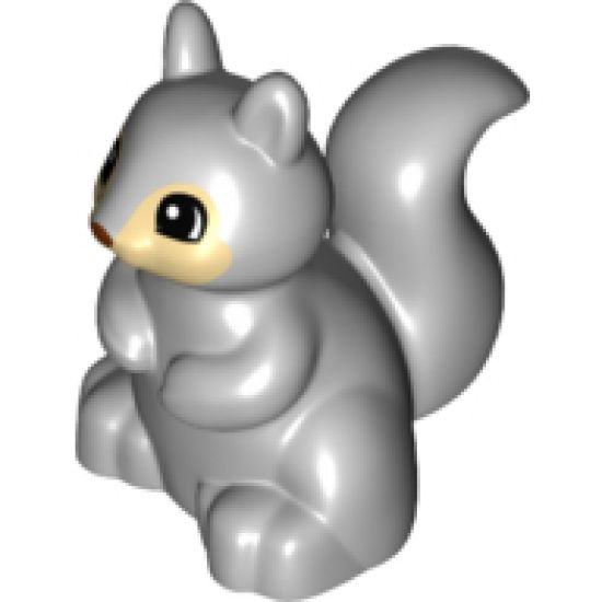 Duplo, Animal Squirrel with Black and White Eyes Pattern