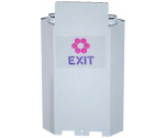 Panel 3 x 3 x 6 Corner Wall without Bottom Indentations with Magenta Hexagons and 'EXIT' Pattern (Sticker) - Set 79119