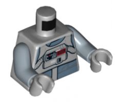 Torso SW AT-AT Driver with Sand Blue Jumpsuit, Bib with Breathing Apparatus and Pipes on Back Pattern / Sand Blue Arms / Light Bluish Gray Hands