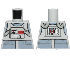Torso SW AT-AT Driver with Sand Blue Jumpsuit, Bib with Breathing Apparatus and Pipes on Back Pattern
