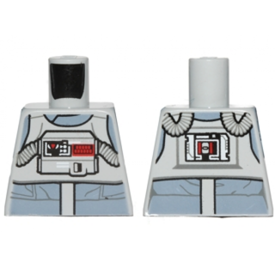 Torso SW AT-AT Driver with Sand Blue Jumpsuit, Bib with Breathing Apparatus and Pipes on Back Pattern