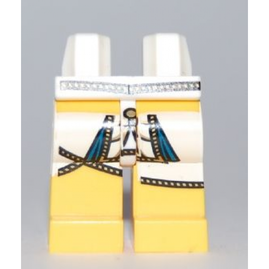 Hips and Yellow Legs with Gold Cord Trimmed Pharaoh's Tunic Pattern