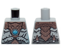 Torso Copper Armor, Dark Azure Round Jewel (Chi) Pattern