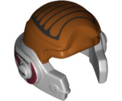 Minifigure, Headgear Helmet SW Rebel with B-wing Pilot Pattern
