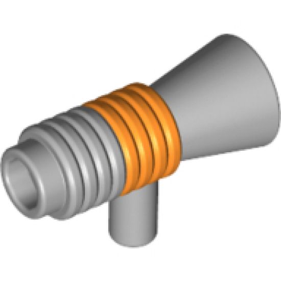 Minifigure, Utensil Loudhailer / Megaphone with Orange Stripe Pattern